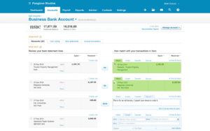 Screenshot of Xero Bank Reconciliation