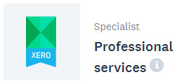 Professional services badge