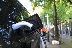Electric vehicle for a company car