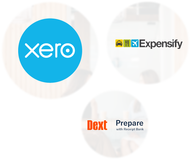 what-we-do-the-best-tech-image Xero, Expensify and Dext Logos