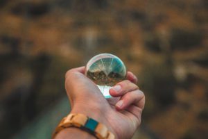 World through a crystal ball
