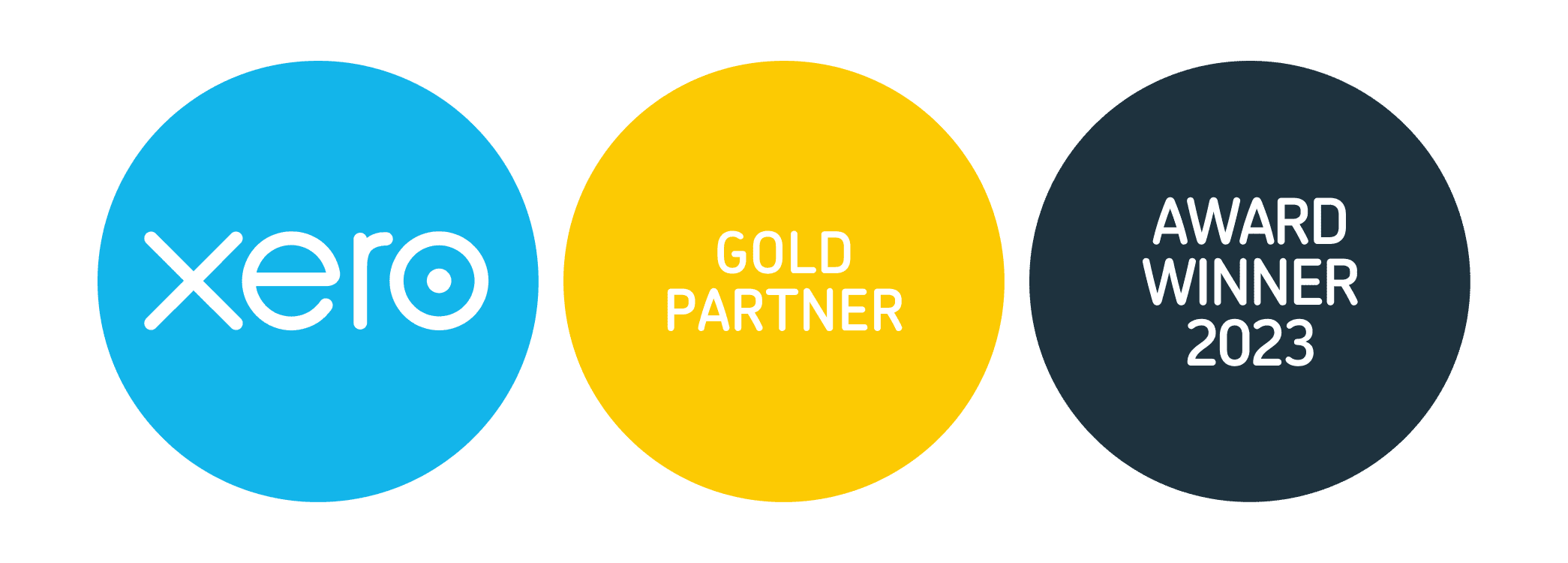 Xero awards website winner badge gold partner